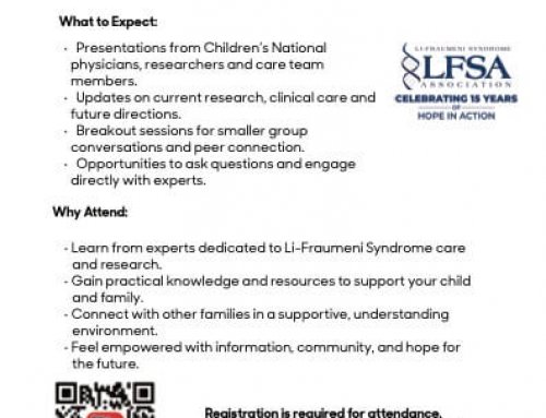 Li-Fraumeni Syndrome Family Education Day at Children’s National